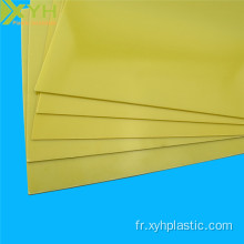 Pièces d&#39;usinage de plaque de fibre de verre époxy jaune